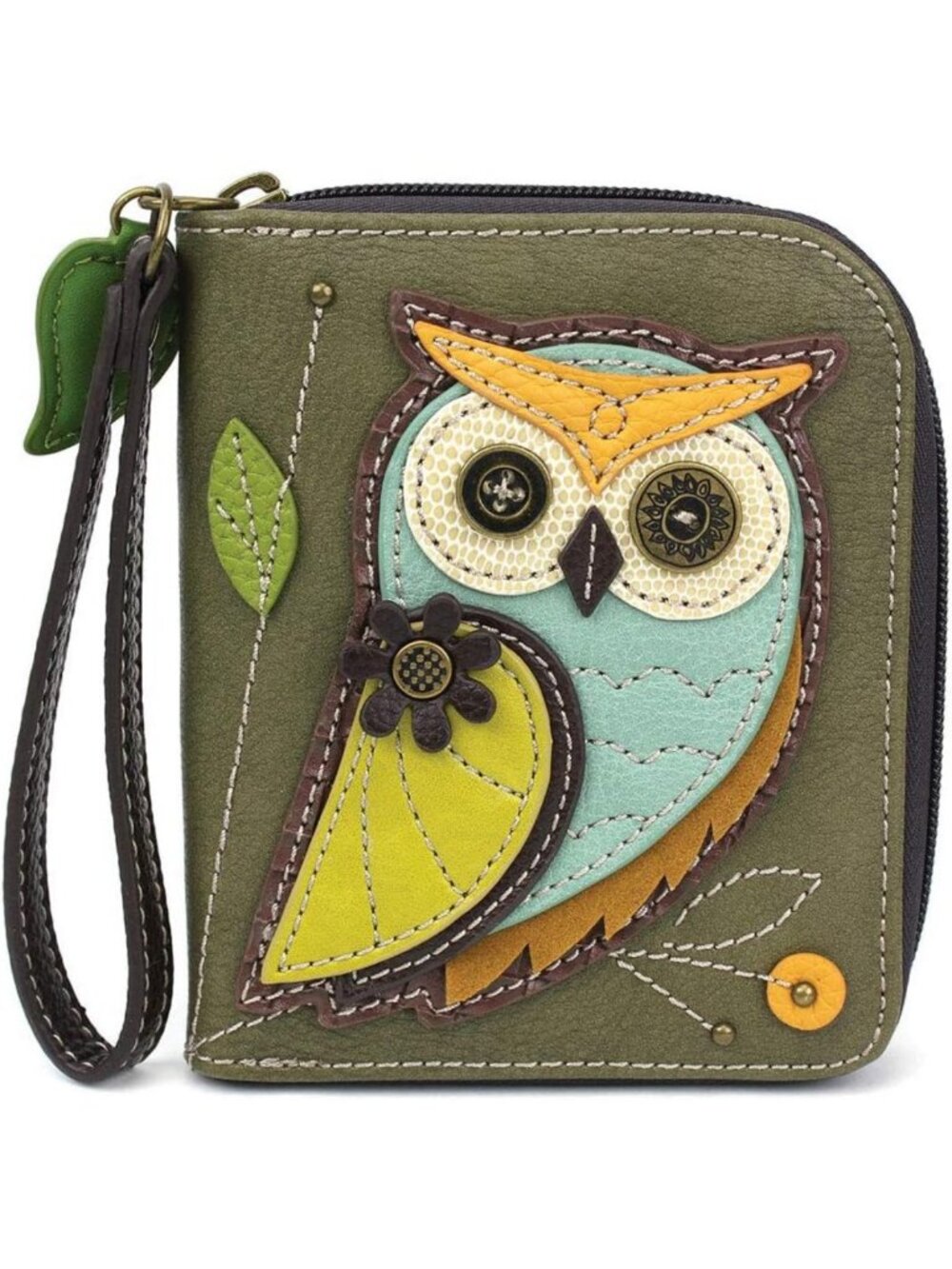 Stylish Zip Around Wallet Wristlet | 8 Card Slots | Durable PU Leather Design